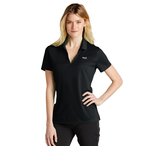 Ladies Black NIKE Dri- FIT Micro Pique